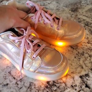 Rose Gold Airwalk Light Up Sneakers Multi Function